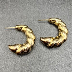 Chunky gold plated earrings